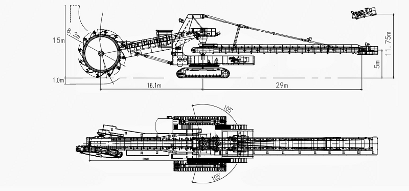  JXLW-2800 Bager sa rotorom 